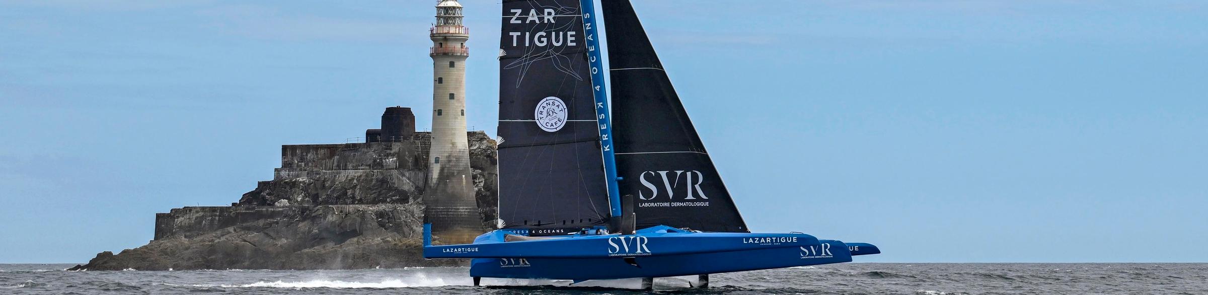 SVR Lazartigue leads around Fastnet Rock