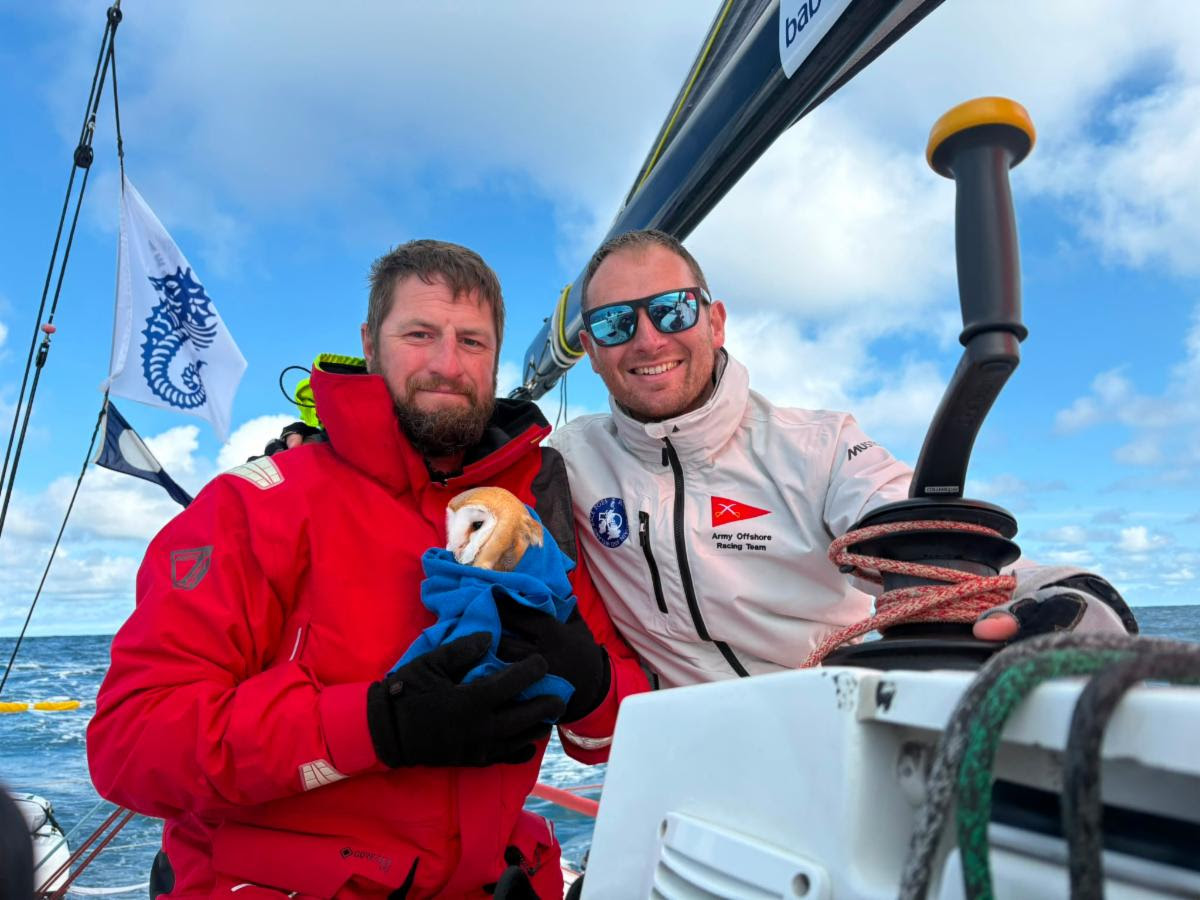 RORC Round Britain & Ireland Race: British Army Sailors Rescue Barn Owl 70 Miles Offshore