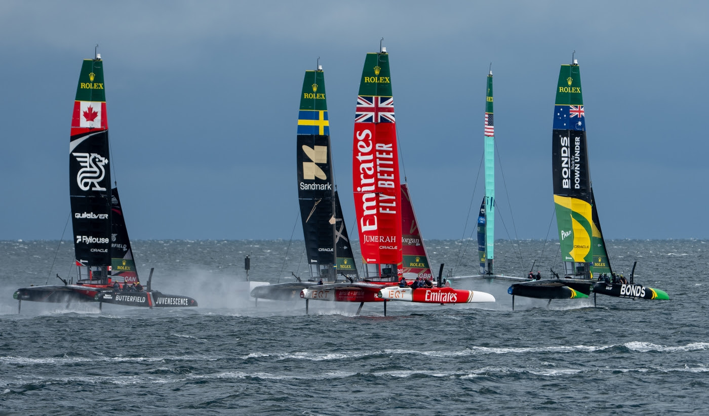 Fine margins saw Emirates GBR miss out at ROCKWOOL Germany Sail Grand Prix