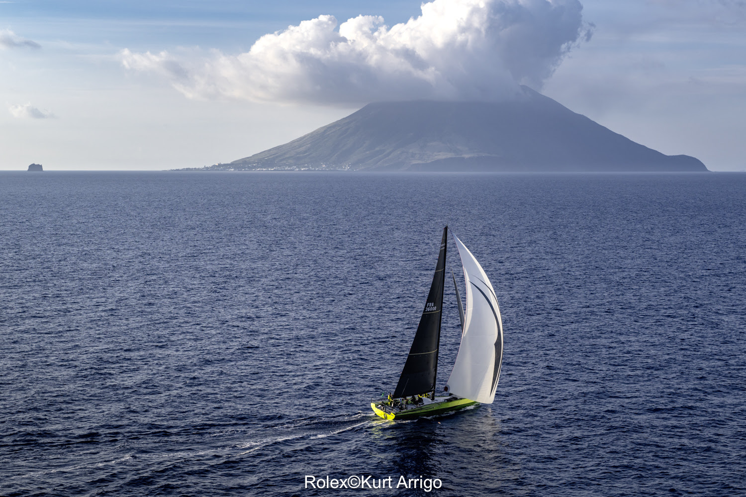 Black Jack In Command Of The Rolex Middle Sea Race