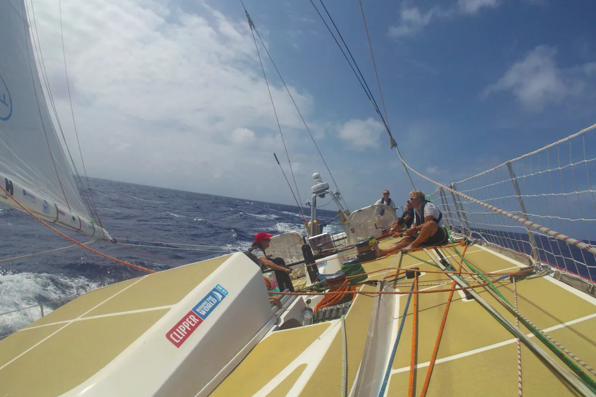 Wind gusts and wind holes on Clipper Round The World Race