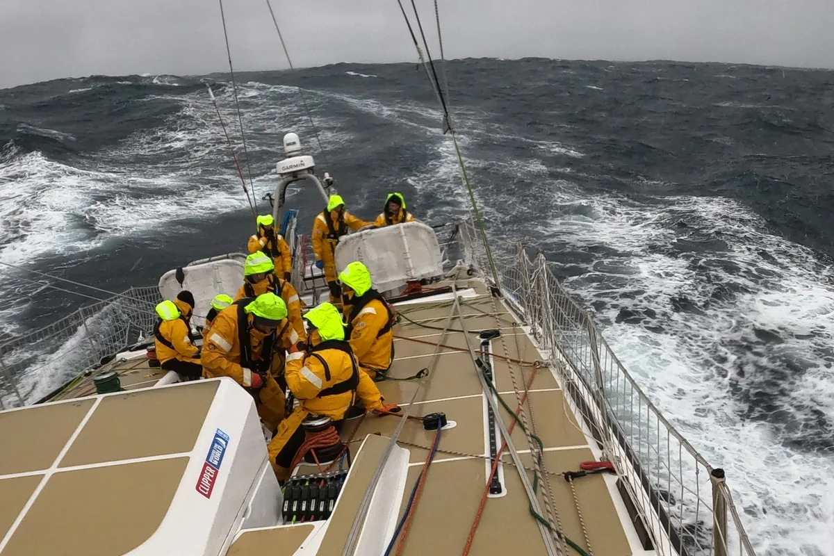 Squalls, Sails and Hail for Clipper Race fleet