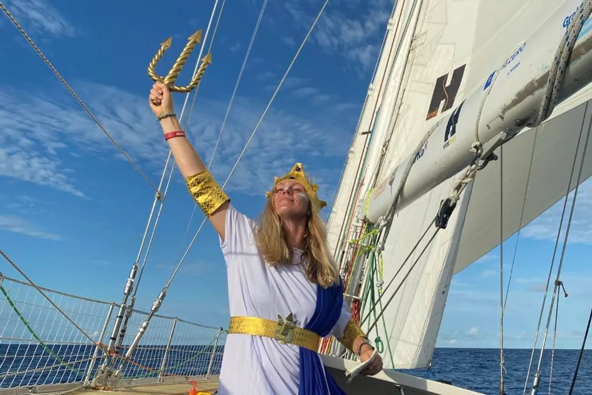 Queen Neptune welcomes Clipper Race fleet to the northern hemisphere