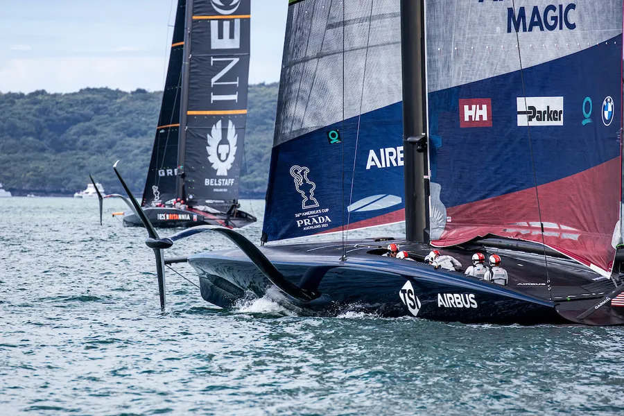 Difficulties for American Magic on Prada Cup Day 2, team report