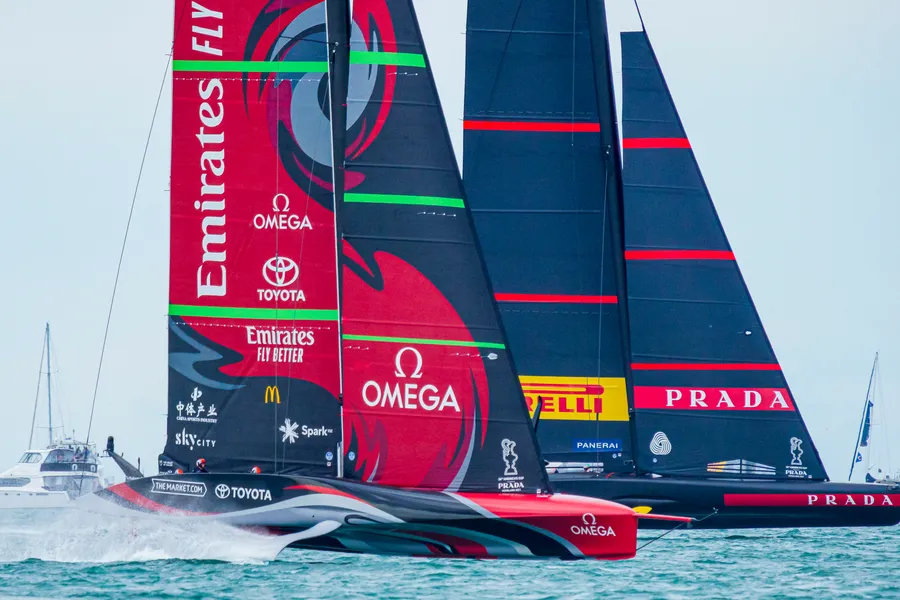 All square on the first day of the America's Cup