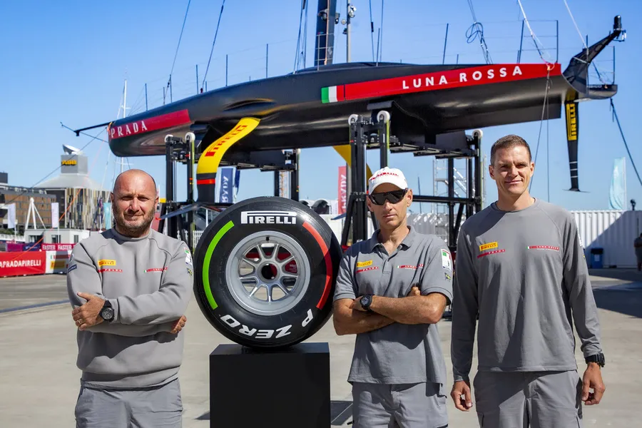 Pirelli F1 tyre signed by Luna Rossa Team to be auctioned for charity