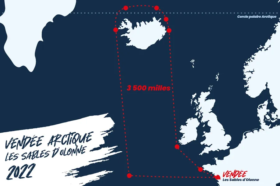 The Vendée Arctic - Les Sables d'Olonne 2022 - tough 3,500 mile course 