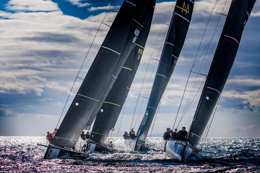 One Point Separates Lead Three RC44S After 20+ Knot Day in Scarlino