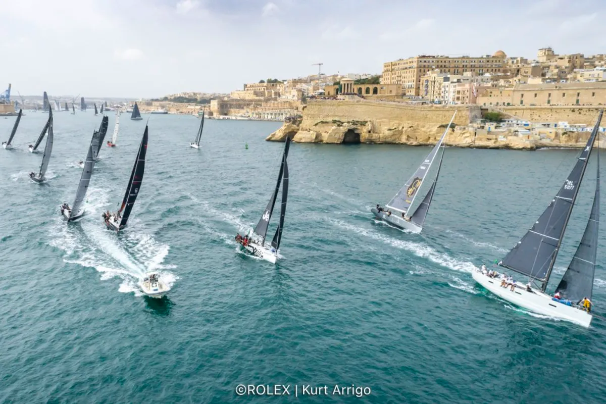 42nd Rolex Middle Sea Race gets underway in Malta
