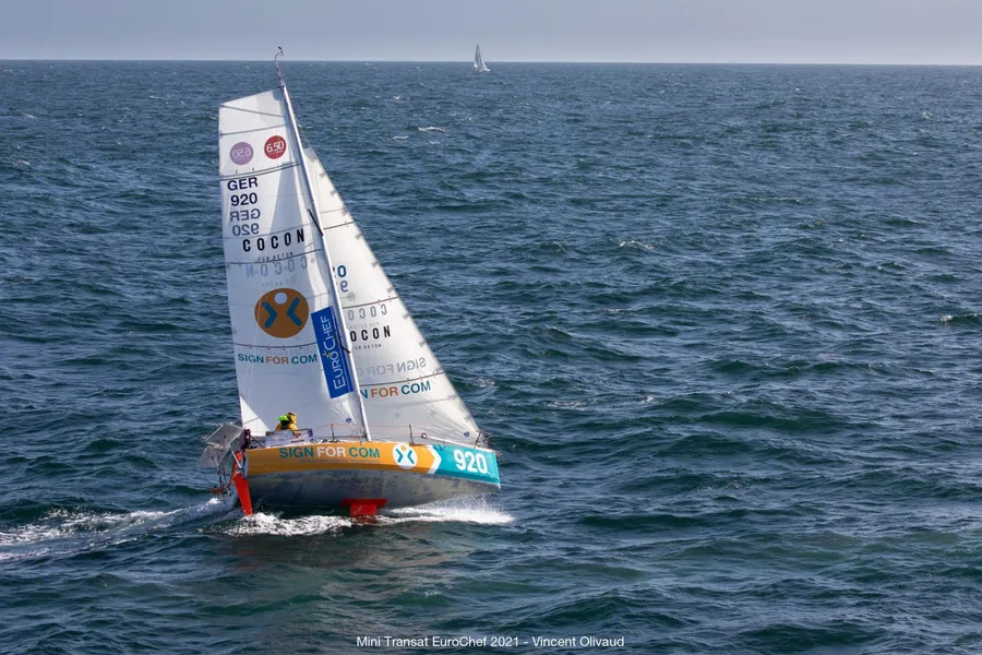 Southern group of Mini Transat sailors benefit from a NE’ly trade wind 