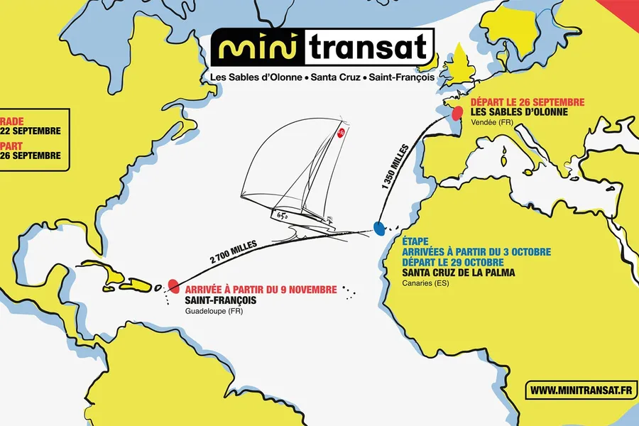 Mini Transat leaders at the midway point