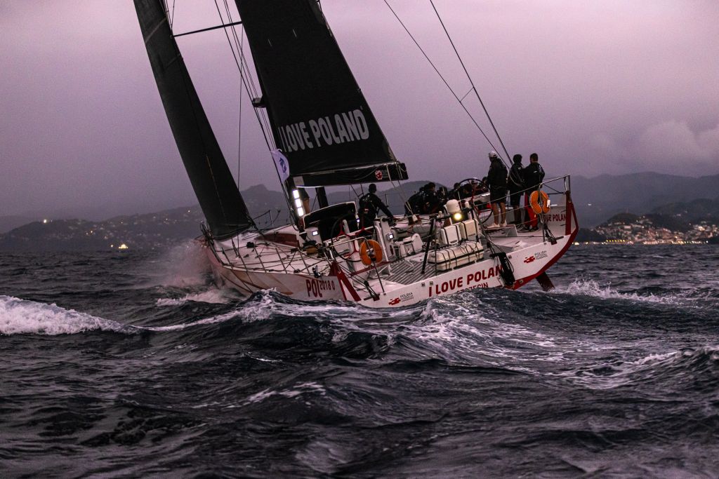 RORC Transatlantic Race video:  I Love Poland, VO70 on board footage 