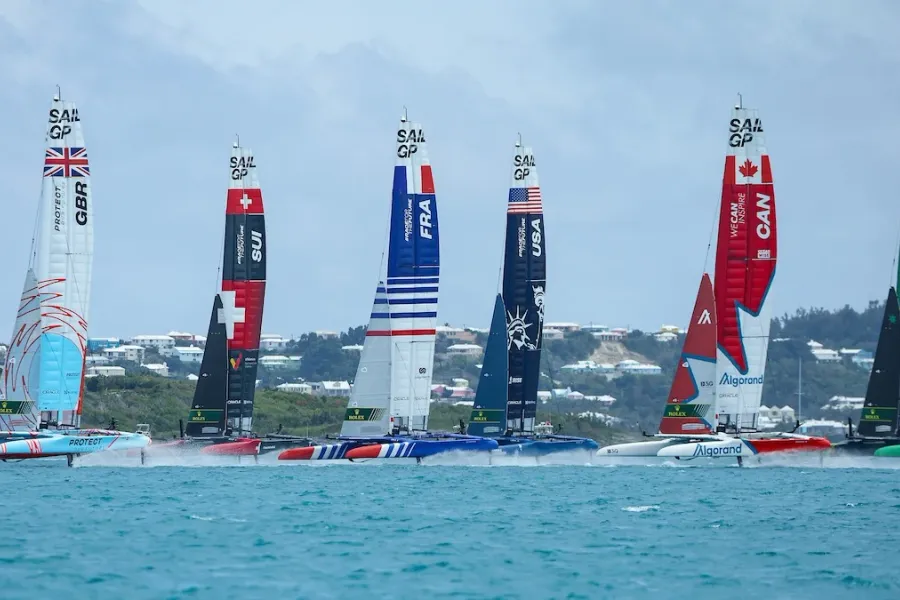 Up & down day for Britain SailGP in light and shifty condition for SailGP Day 1