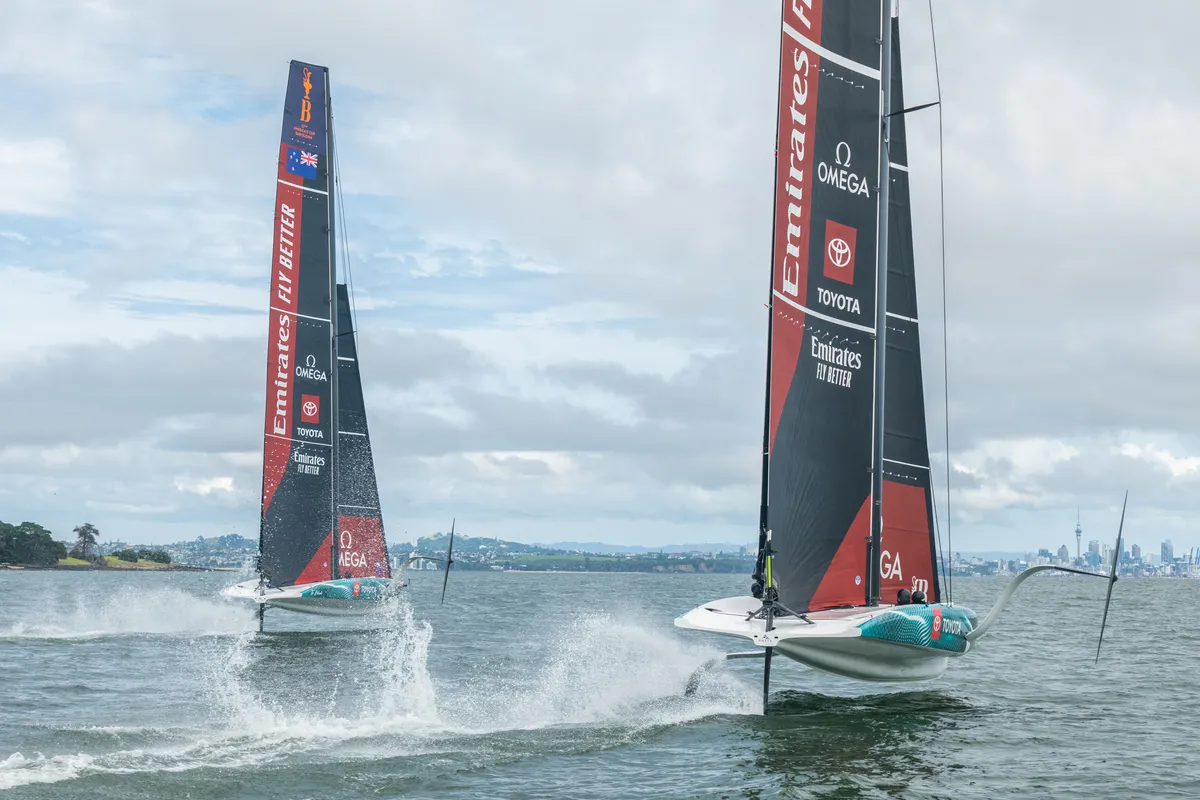 America’s Cup Defender Emirates Team New Zealand begin two boat testing