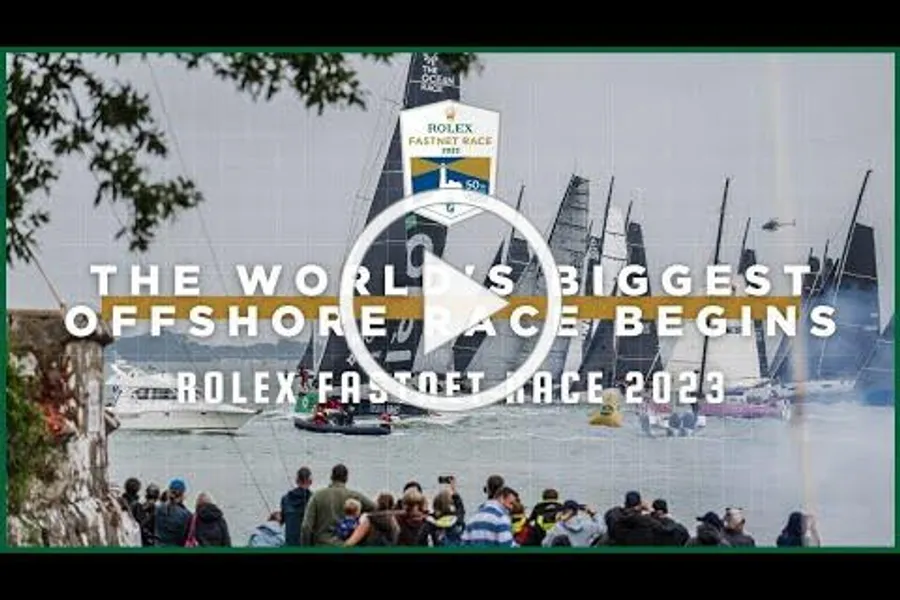 VIDEO: Start of the Rolex Fastnet Race