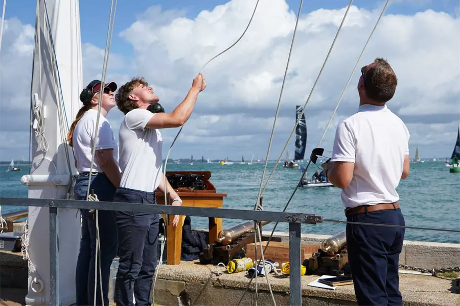 Cowes Week gets off to bright and windy start