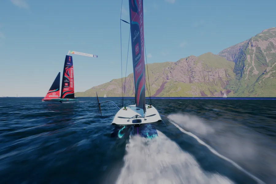 Youth and Puig Women’s America’s Cup teams get AC40 sailing simulator training