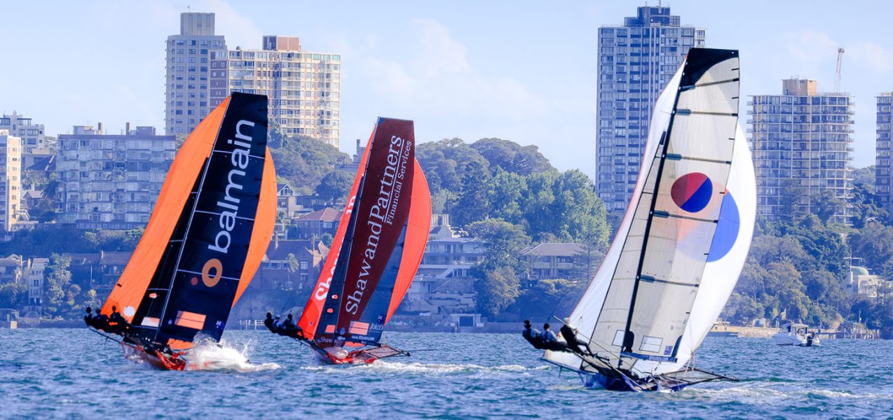 Australian 18ft Skiffs Spring Championship, Race 1, video