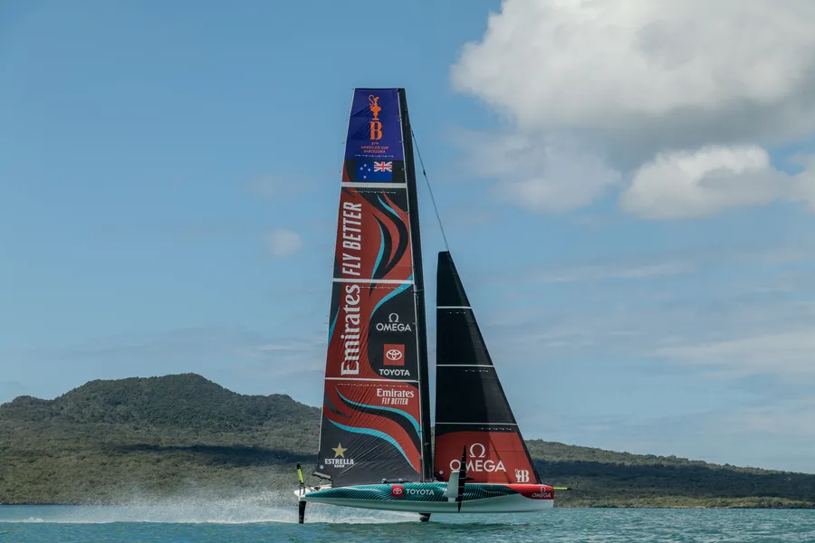 Emirates Team New Zealand are back out on the water 