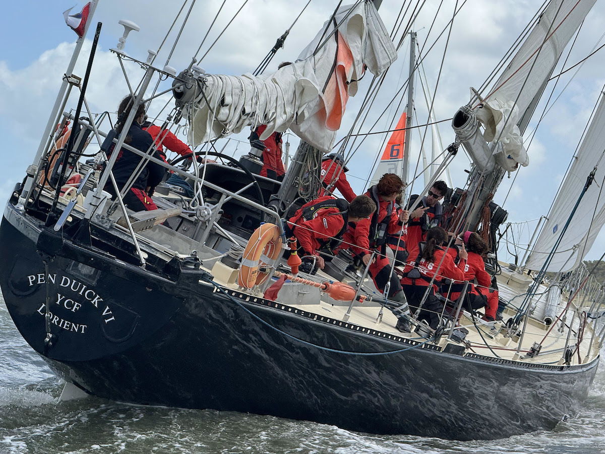 Pen Duick VI man overboard crew recovered at McIntyre Ocean Race start
