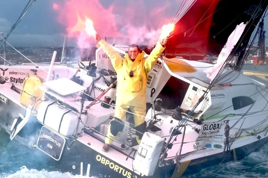 Riccardo Tosetto sails home 4th in the Global Solo Challenge